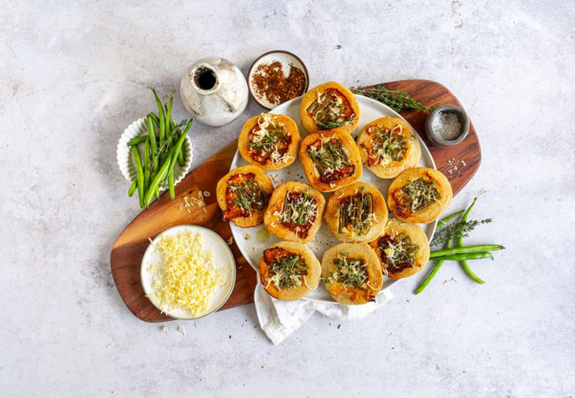 Upside Down Mini Pizzen