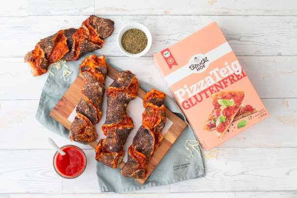 Glutenfreie Pizzastangen